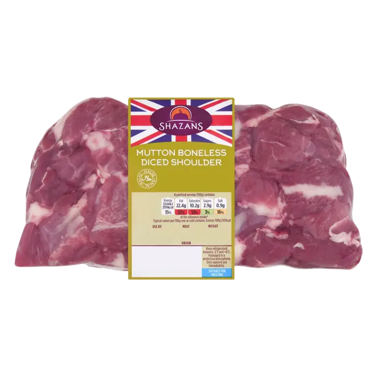 Mutton Boneless Diced Shoulder 750g