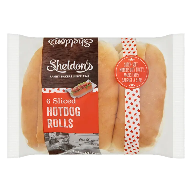 Sliced Hot Dog Rolls x6