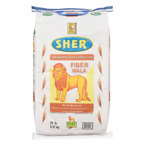 Durum White Whole Wheat Atta 9.07 KG