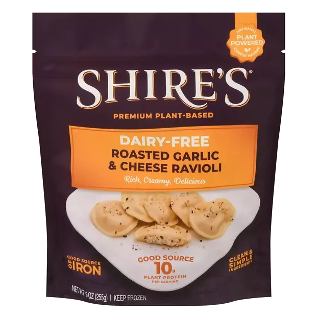 Ravioli, Dairy-Free, Roasted Garlic & Cheese, Premium, Plant-Based