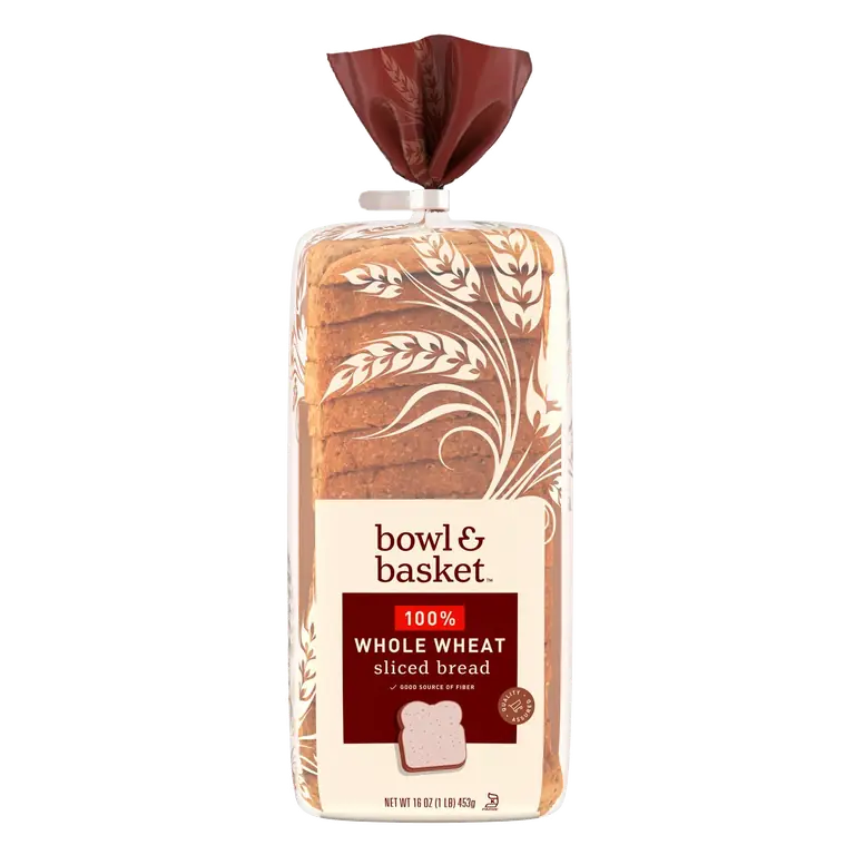 100% Whole Wheat Sliced Bread, 100% Whole Wheat