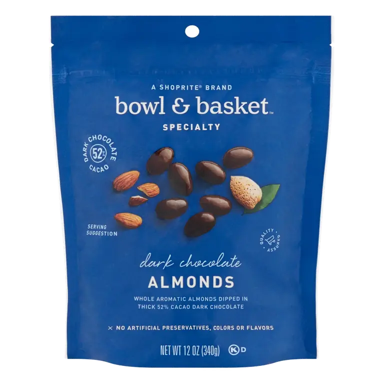 Specialty, Dark Chocolate 52% Cacao Almonds