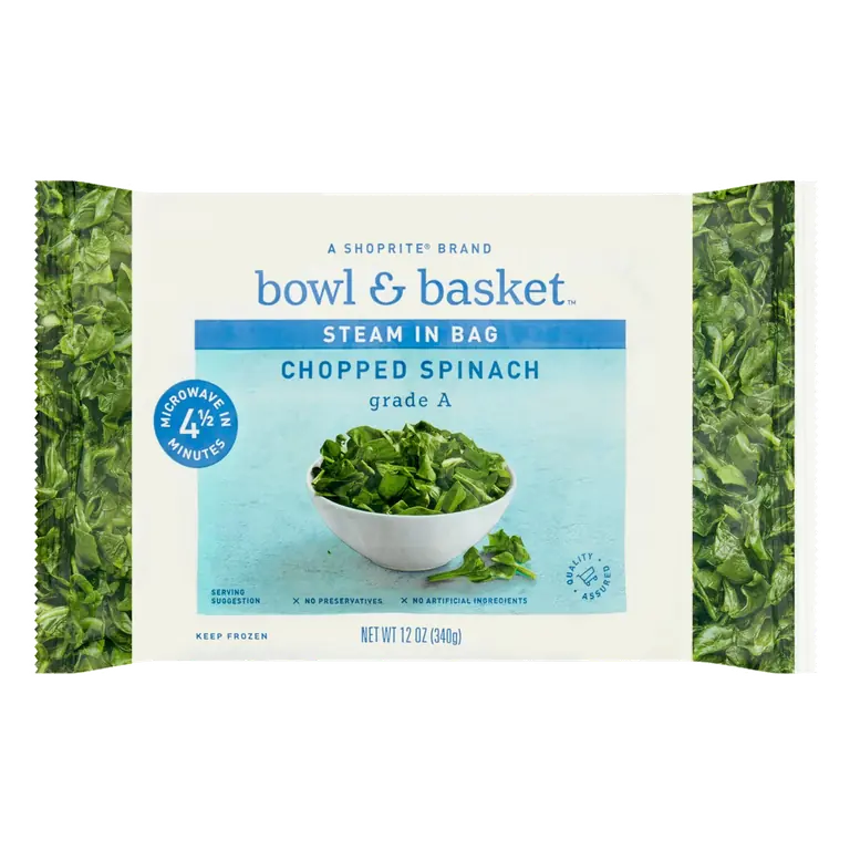 Steam in Bag Chopped Spinach