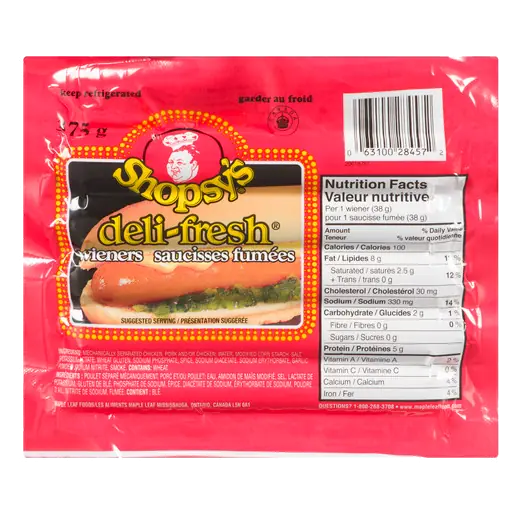 Deli-Fresh Wieners Regular 375 g