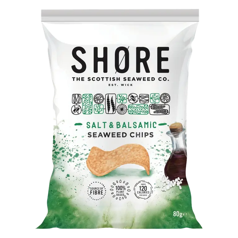 Salt & Balsamic Seaweed Chips 80g