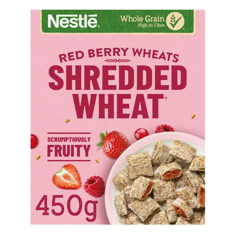 Nestle Shredded Wheat Bitesize Red Berry Wheats Cereal 450g