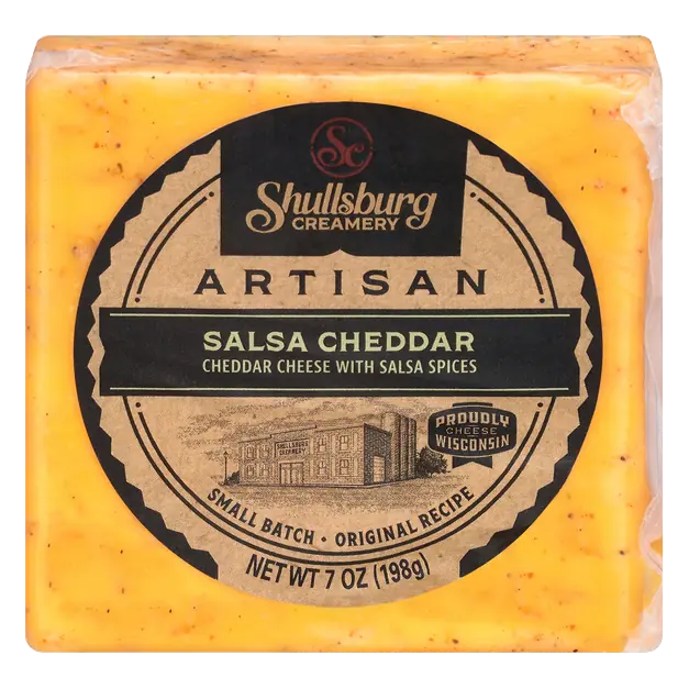 Artisan Salsa Cheddar Cheese Block