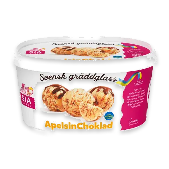 Apelsinchoklad Gräddglass