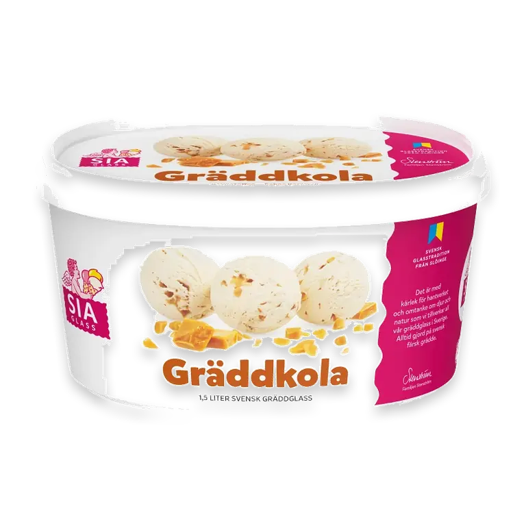 Glass Gräddkola 1500ml