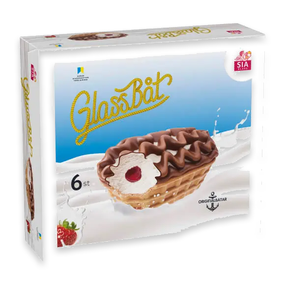 Glassbåt Gräddglass