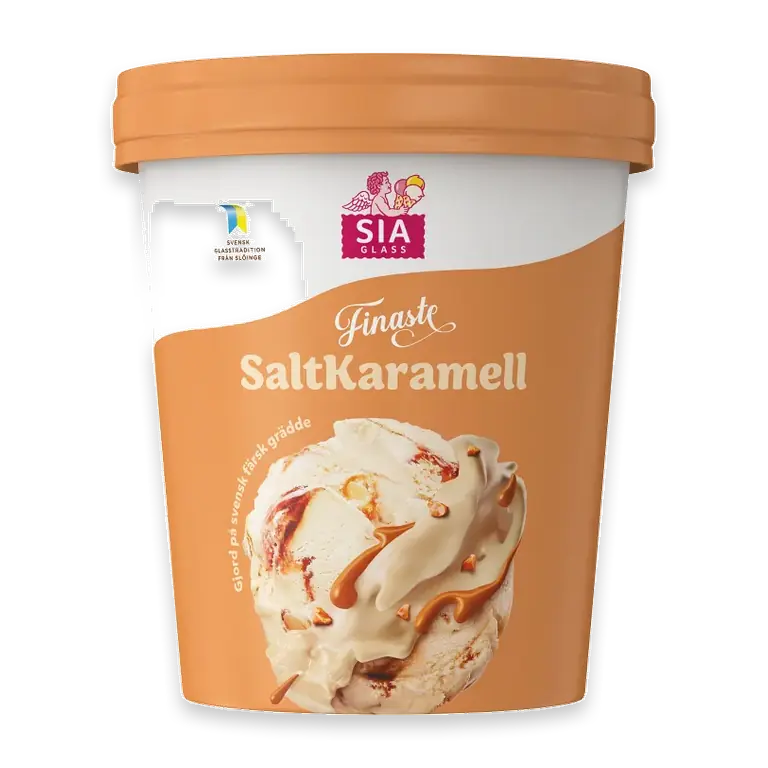 Gräddglass Vår finaste Salt karamell 500ml