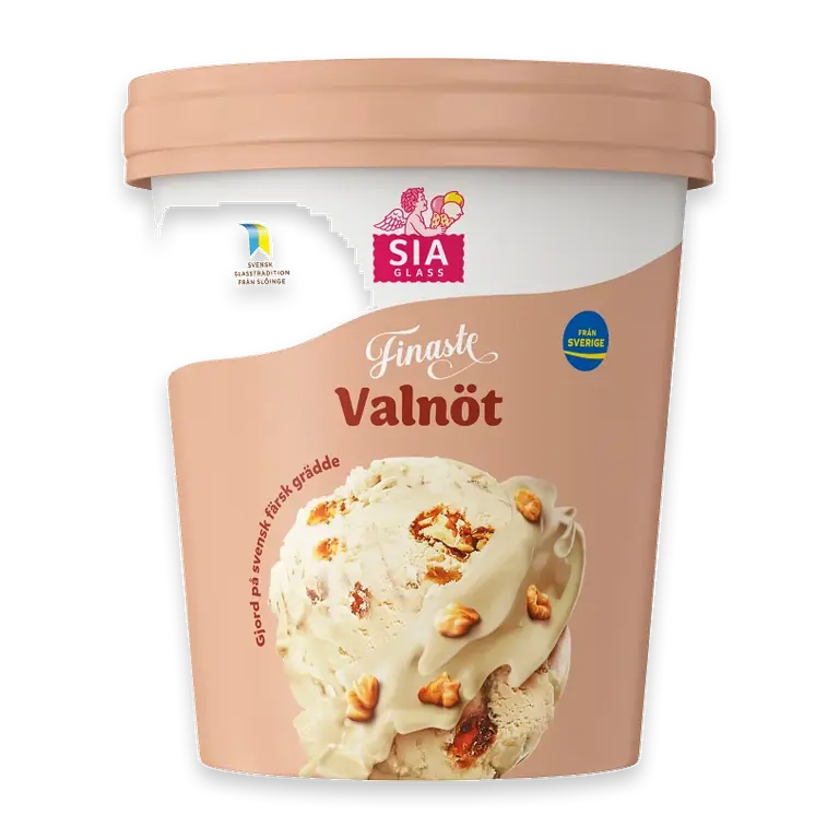 Gräddglass Vår finaste Valnöt 500ml