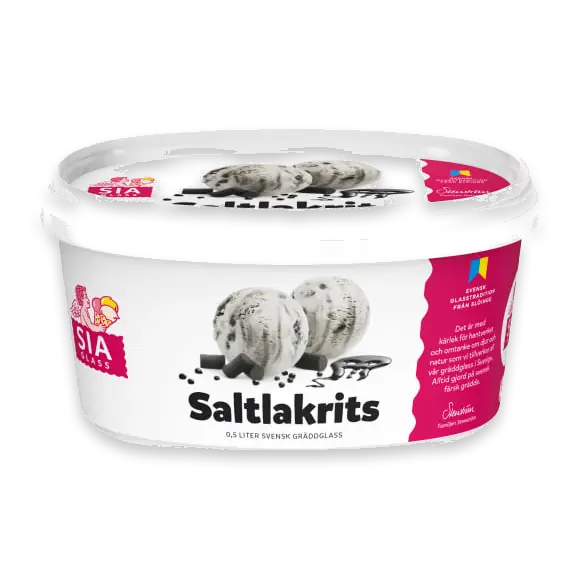 Saltlakrits Gräddglass