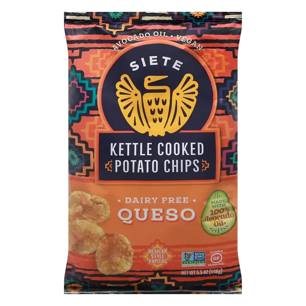Gluten & Dairy Free Vegan Queso Kettle Cooked Potato Chips