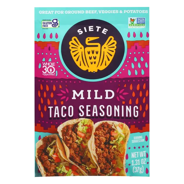 Gluten Free Paleo Mild Taco Seasoning Packet