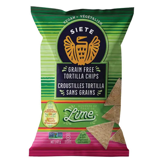 Gluten Free Tortilla Chips Lime 142 g