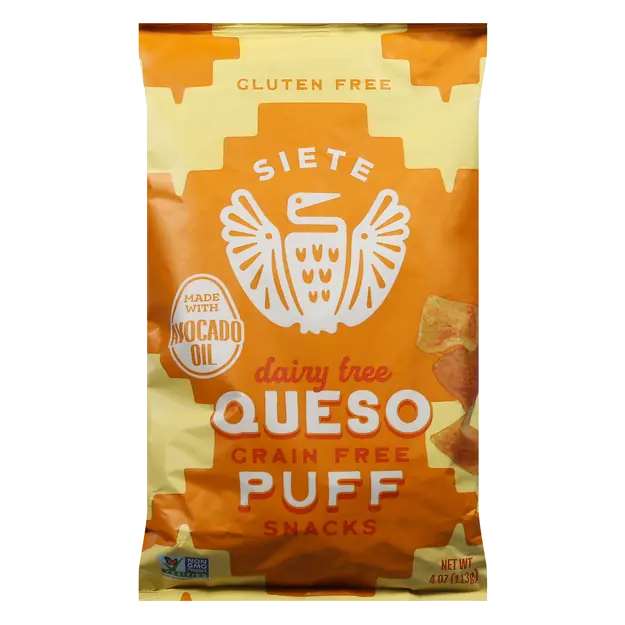 Gluten Grain & Dairy Free Avocado Oil Queso Puffs