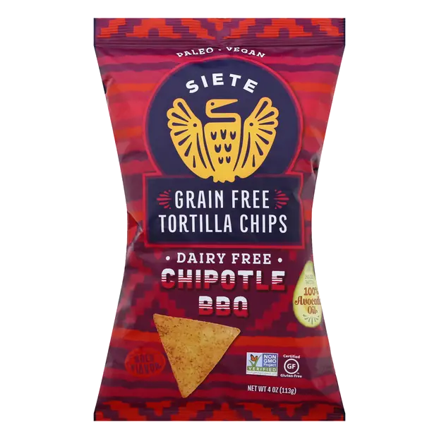 Gluten Grain & Dairy Free Vegan Chipotle BBQ Tortilla Chips