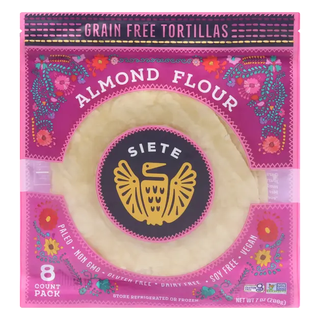 Gluten & Grain Free Almond Flour Tortillas 6 Inch - 8 ct
