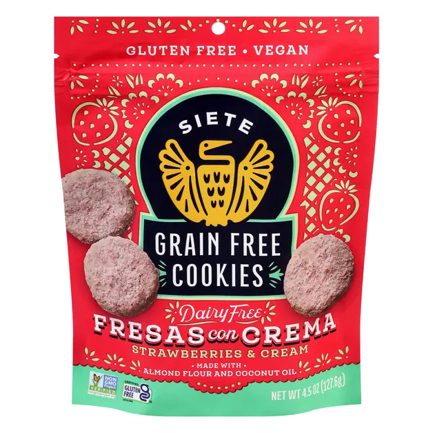 Gluten & Grain Free Fresas Con Crema Strawberries & Cream Cookies