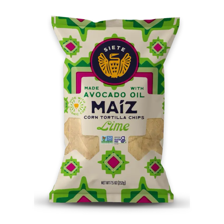 Lime White Yellow Corn Tortilla Chips