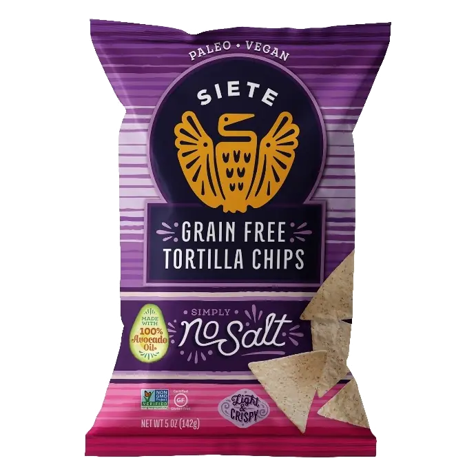 No Salt Grain Free Tortilla Chips