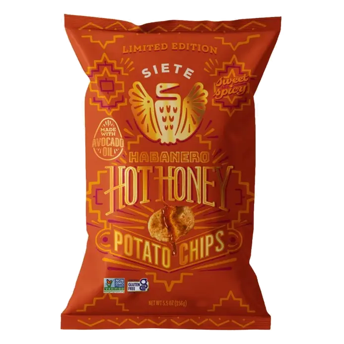 Siete Latino Heritage Month Habanero Honey Kettle Cooked Potato Chips, 5.5oz