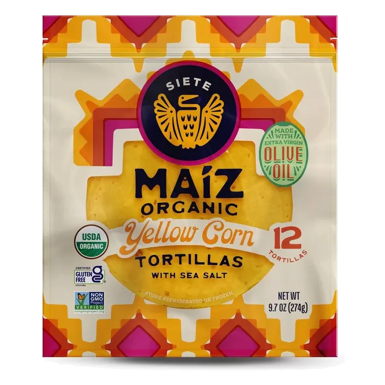 Siete Maiz Yellow Corn Tortilla, 9.7oz