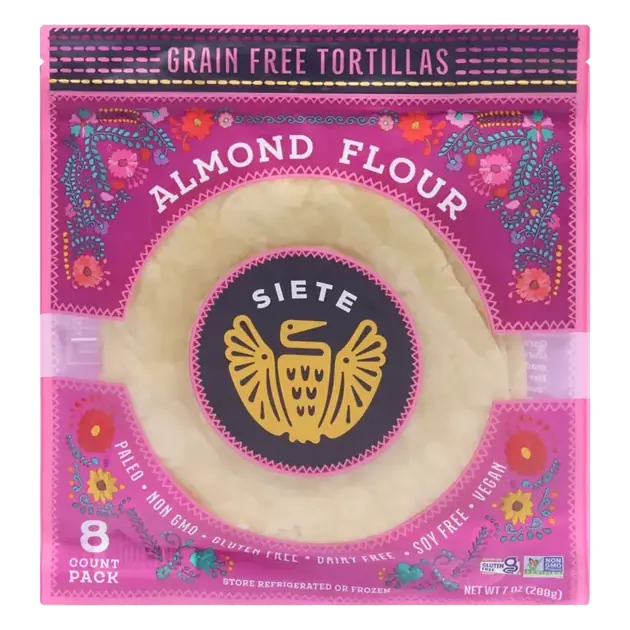 Tortillas, Grain Free, Almond Flour