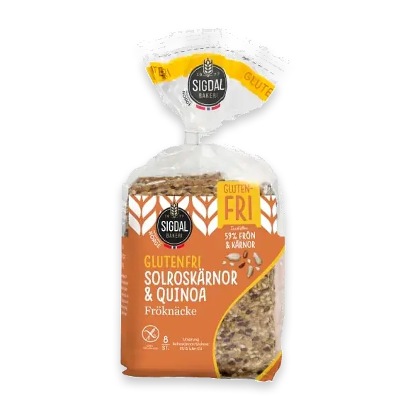 Solroskärnor Quinoa Fröknäcke Glutenfri 8-pack