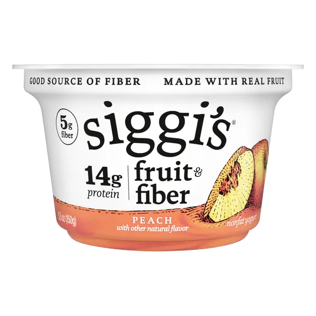 Non Fat Fruit & Fiber Peach 14g Protein Yogurt Cup