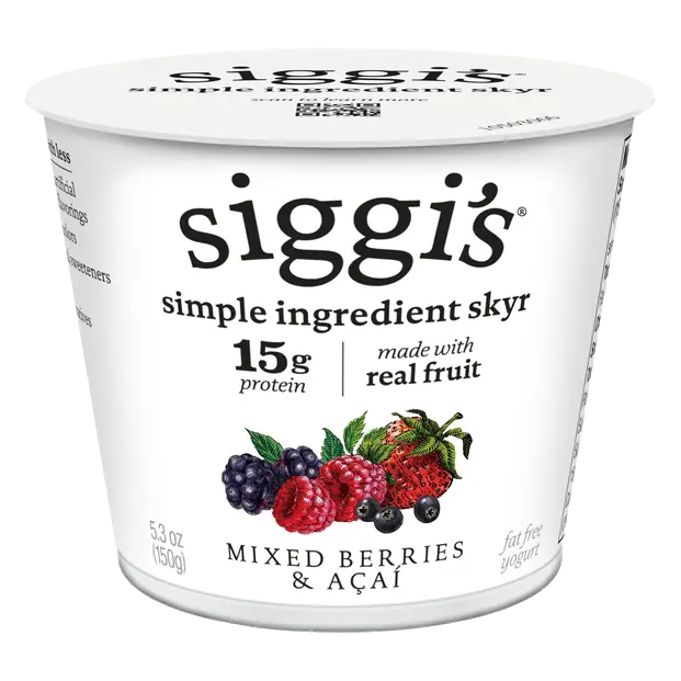 Non Fat Mixed Berries & Acai 15g Protein Skyr Yogurt Cup