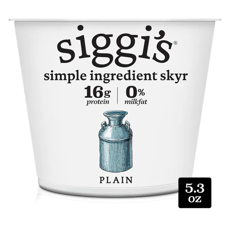 Plain Icelandic Style Skyr Strained Non-Fat Yogurt