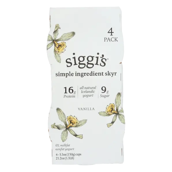 Vanilla Icelandic Style Skyr Strained Nonfat Yogurt