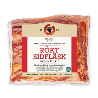 Rökt Sidfläsk med Svål Bit