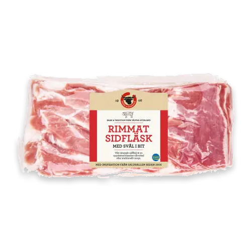 Sidfläsk med Svål Rimmat Bit