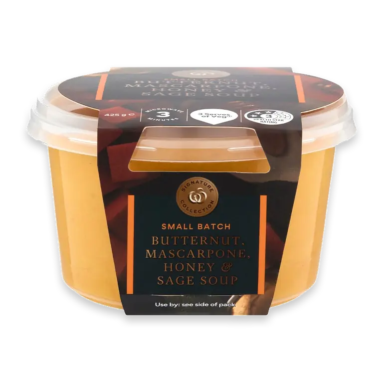 Butternut Mascarpone Honey & Sage Soup
