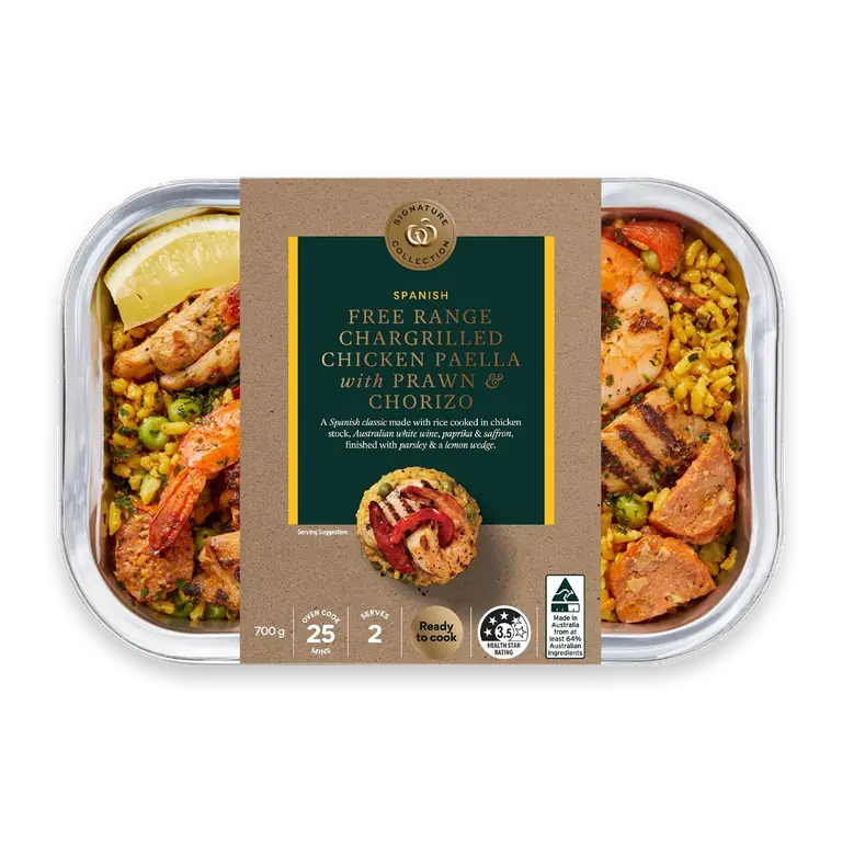 Chargrilled Chicken Tiger Prawn & Chorizo Paella