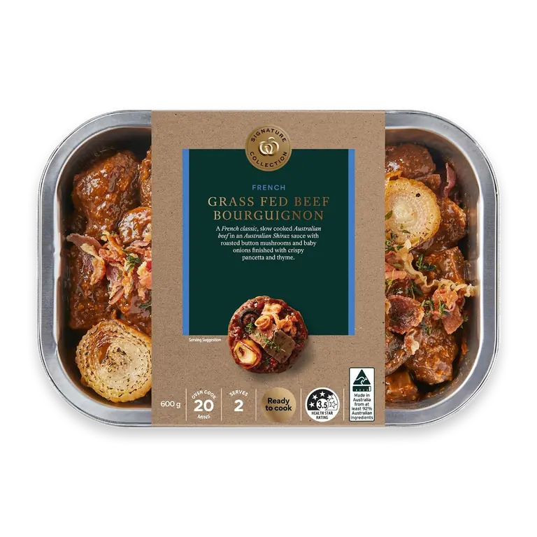 Grass Fed Beef Bourguignon
