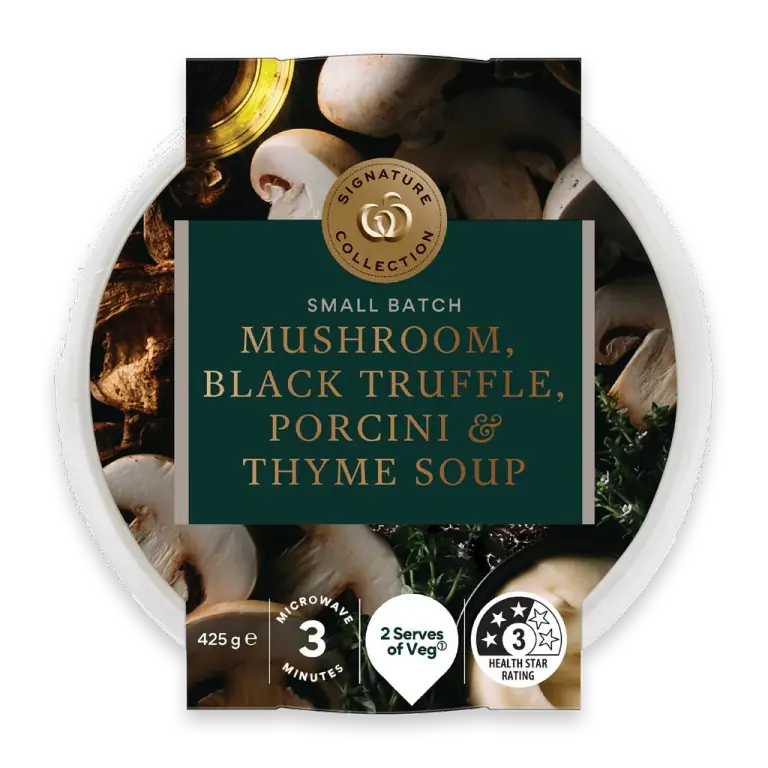Mushroom Black Truffle Porcini & Thyme Soup