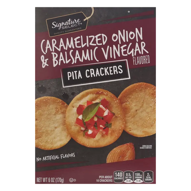 Caramelized Onion & Balsamic Vinegar Pita Crackers