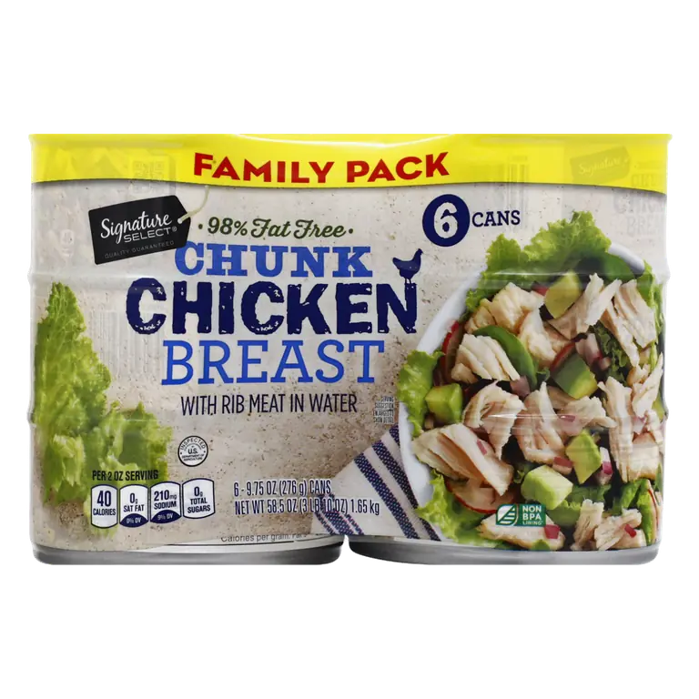 Chunk Chicken Breast with Rib Meat in Water