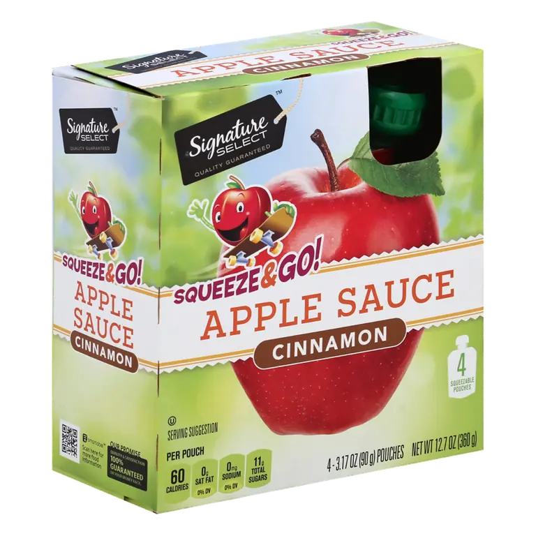 Cinnamon Apple Sauce Squeeze & Go!