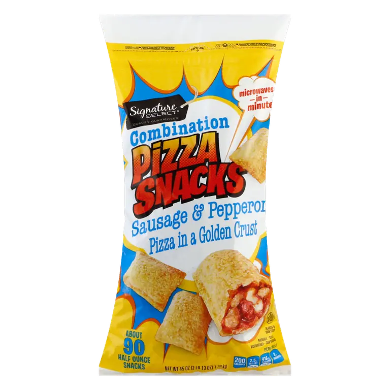 Combination Sausage & Pepperoni Pizza in a Golden Crust Pizza Snacks