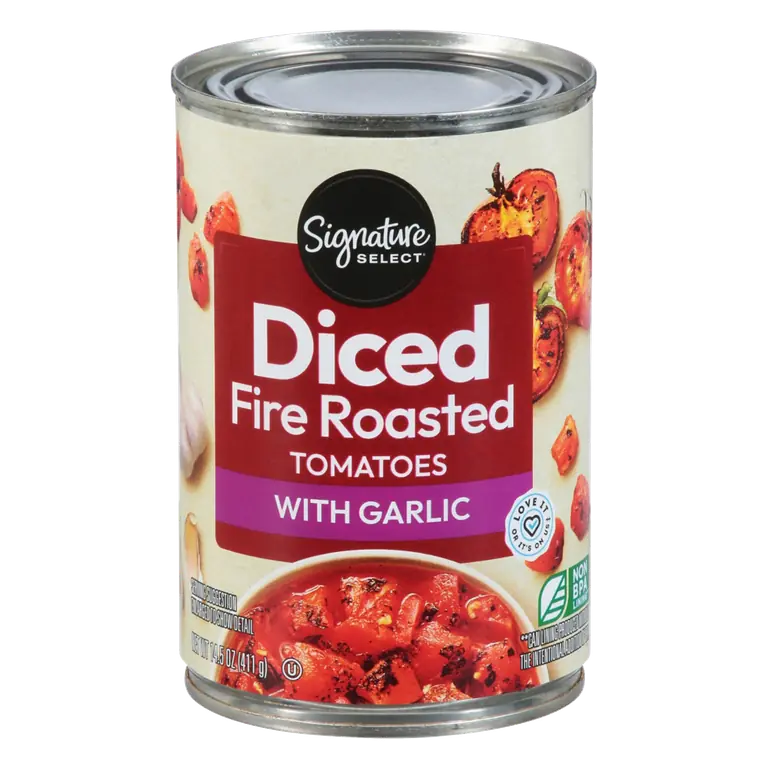 Fire Roasted Diced Tomatoes with Garlic