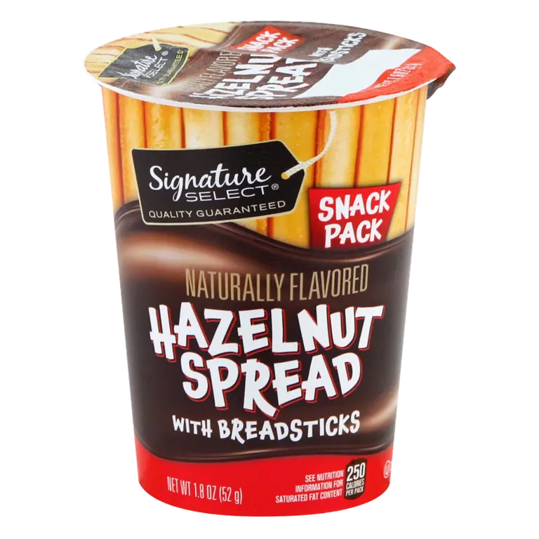 Hazelnut Flavored Spread with Breadsticks Snack Pack