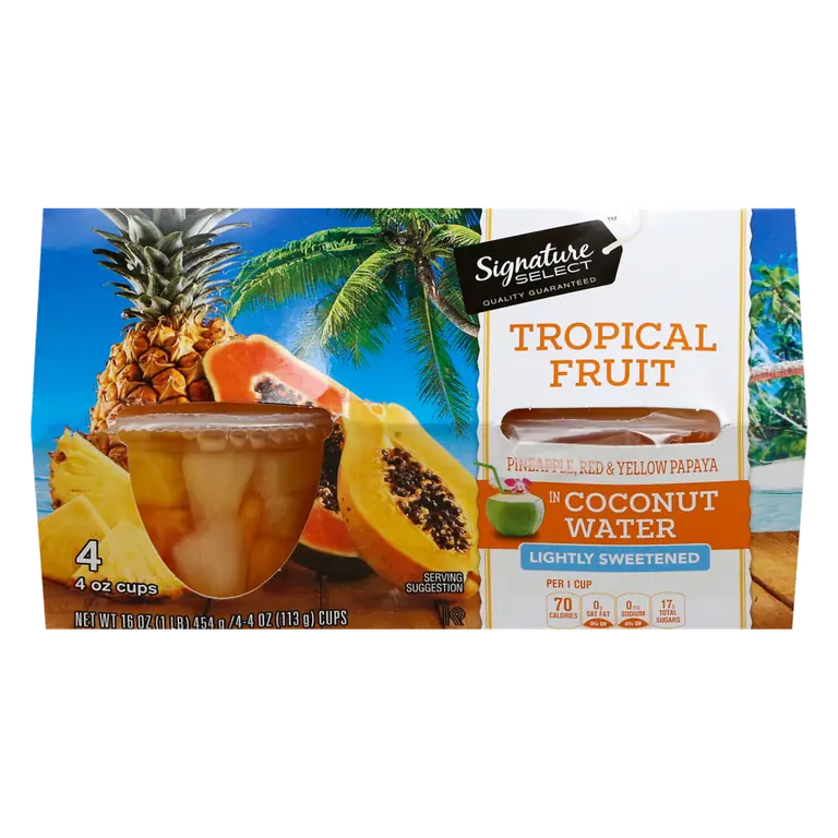 Lightly Sweetened Tropical Fruit Pineapple