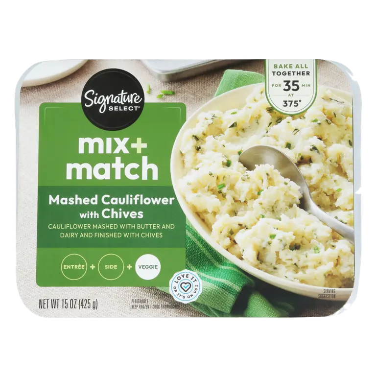 Mashed Cauliflower with Chives Mix + Match