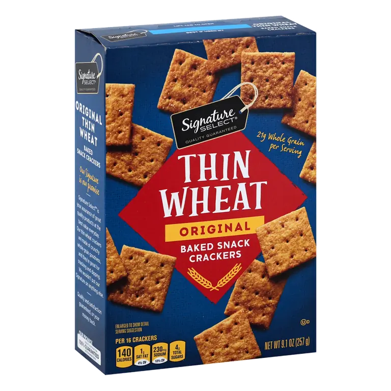 Original Thin Wheat Baked Snack Crackers