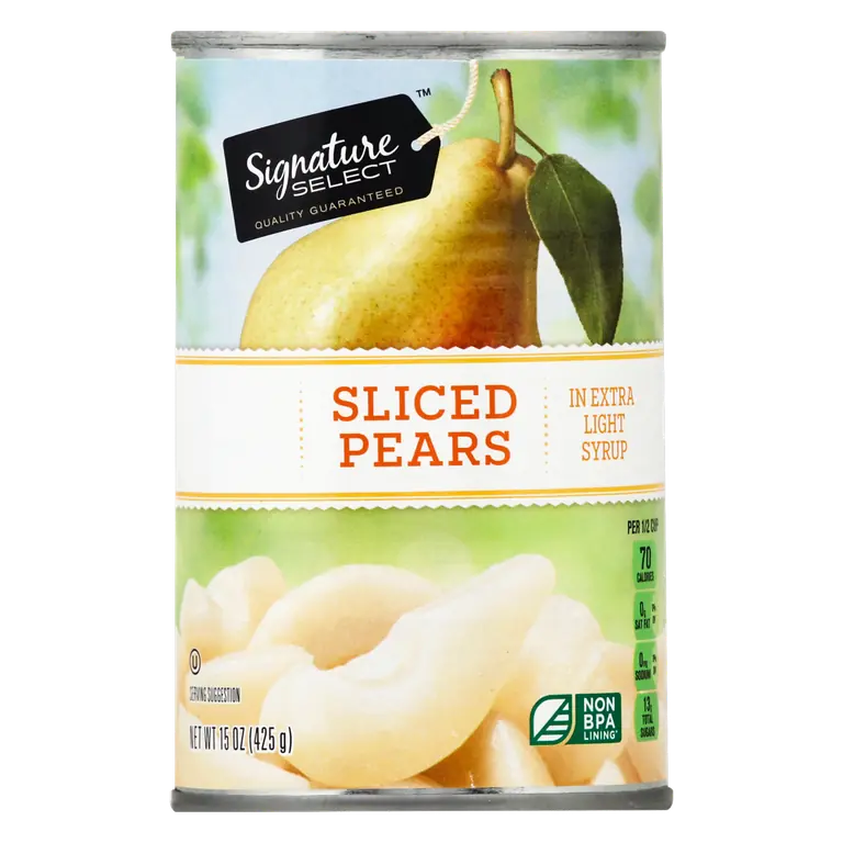 Sliced Pears in Extra Light Syrup